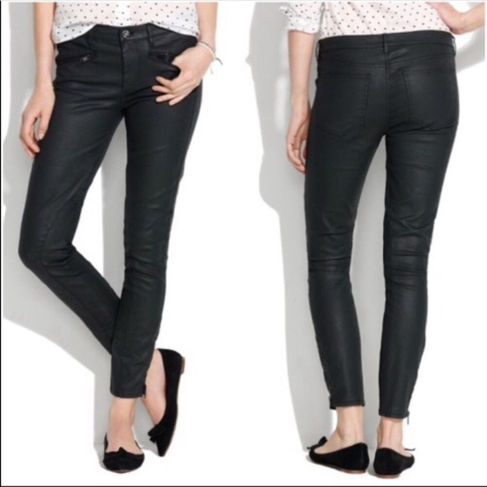Madewell Coated Jeans with Zipper Details